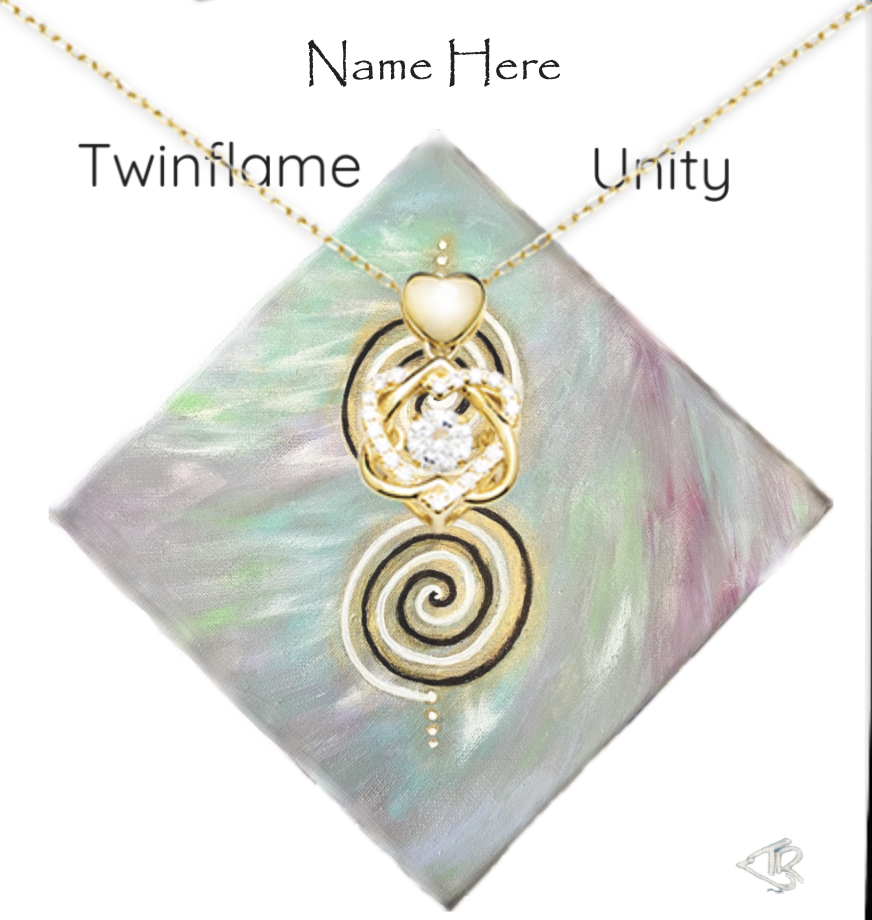 Twinflame unity pendant personalised